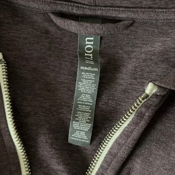 Vuori Halo Performance Zip Up Hoodie Smoked Plum Size Medium VW201 - Picture 6 of 6